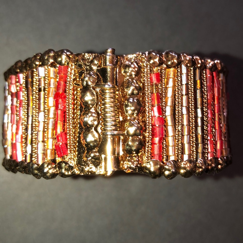 Red/Purple/Gold Cuff - Picture 2 of 4